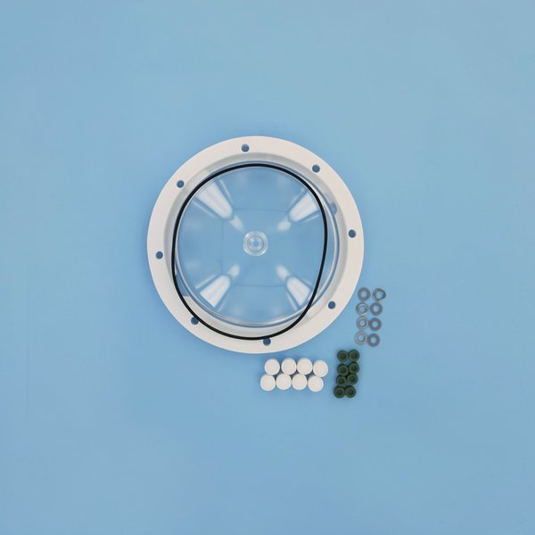 Couvercle + bride + joint + boulons + cache-vis 8" (Øext: 261mm) pour FSAB Vesubio AM, Neptune, Jupiter