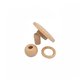 Enjoliveur de refoulement MultiFlow 98/33 mm 00338 + rotule + siège - Longueur filetage 23 mm - BLANC