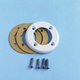 Bride (+ vis + joints) de refoulement Easyline BLANCHE
