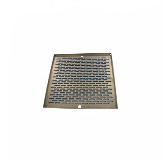 Grille (+ vis) BDF Carrée 252x252 mm en inox Liner/Béton