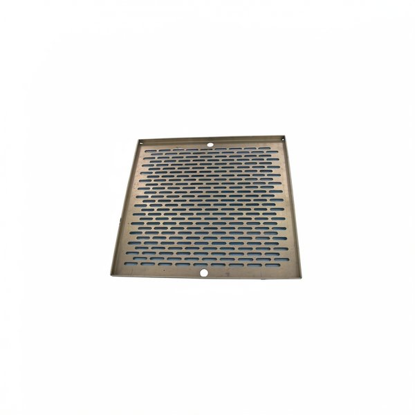Grille (+ vis) BDF Carrée 252x252 mm en inox Liner/Béton