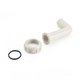 Liaison coudée + écrou + joint de vanne Blanche NM 1"1/2