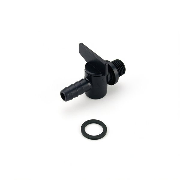 Robinet de purge 1/4" et joint doseur chlore in line / by pass actuel