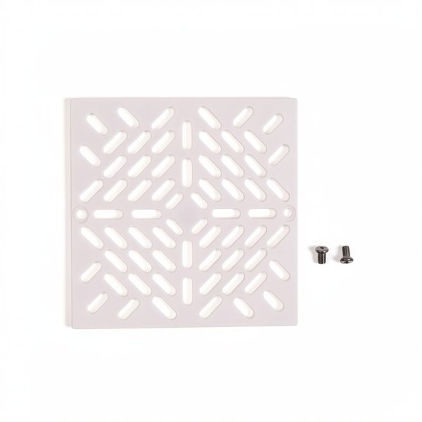 Grille (+ vis) BDF 2" Carrée - Liner/Béton