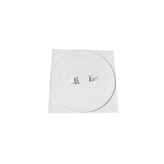 Couvercle rond + cadre carré SK Prestige - BLANC