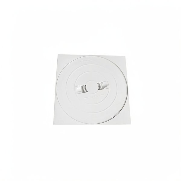 Couvercle rond + cadre carré SK Prestige - BLANC