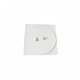 Couvercle rond + cadre carré SK Prestige - BLANC
