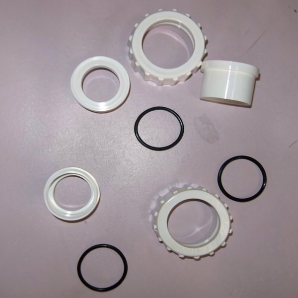 Kit connexion vanne (3 raccords union avec écrous et joints) Filtre SAB Cristal-Flo