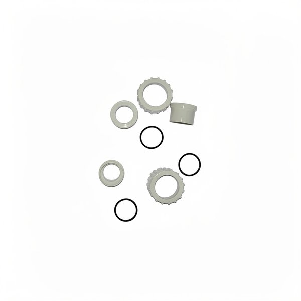 Kit connexion vanne (3 raccords union avec écrous et joints) Filtre SAB Cristal-Flo
