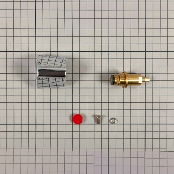 Pommeau plastique + axe aau chaude