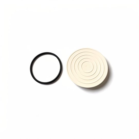 Couvercle rond de boitier de connexion + joint - BLANC