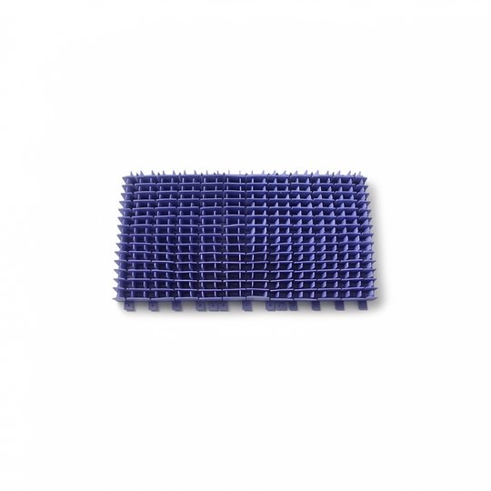 Brosse PVC bleue/bleu clair GM