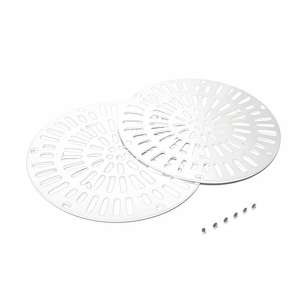 Grille double réglable (+ vis) BR 08316 - 3" Inox