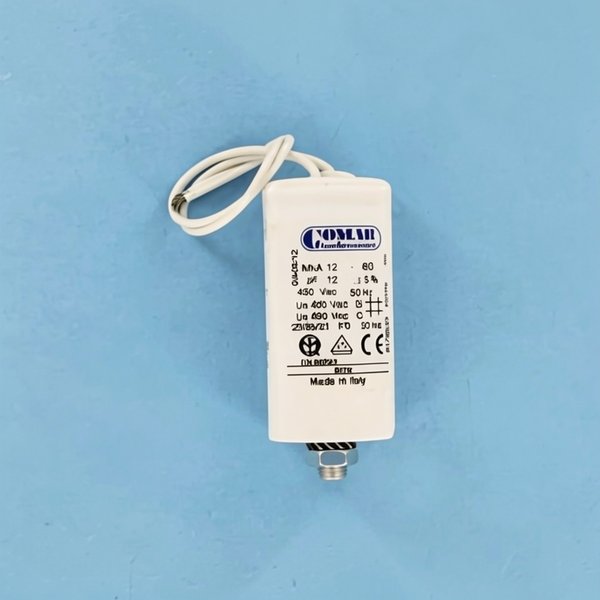 Condensateur MKA 12µF 450V 35X70 avec vis M8 câble 150mm long