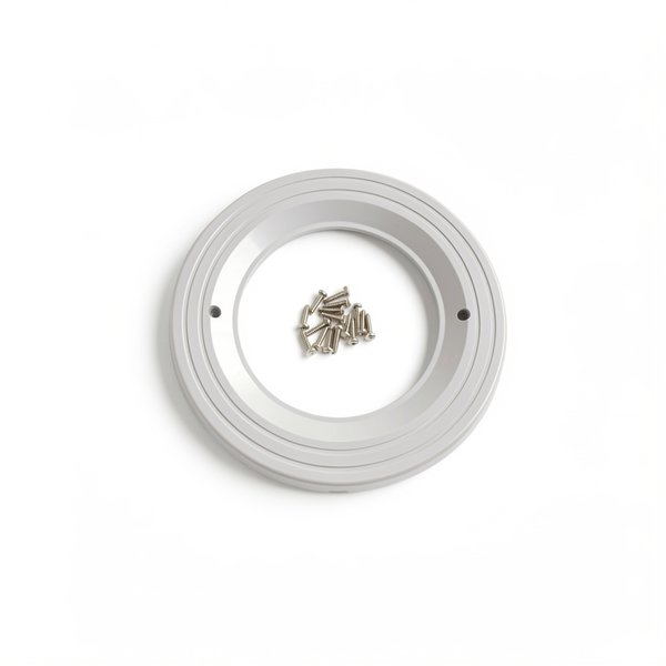 Collerettes/enjoliveurs 2 trous + vis PROJ PL84V, fixation par vis - Gris