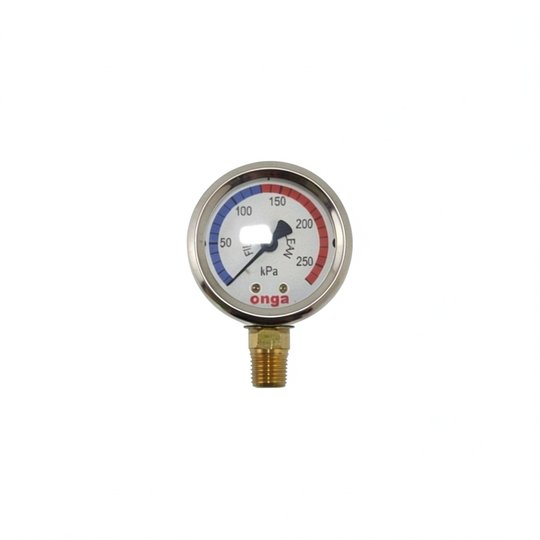 Manomètre Onga en acier - filetage laiton 1/4"