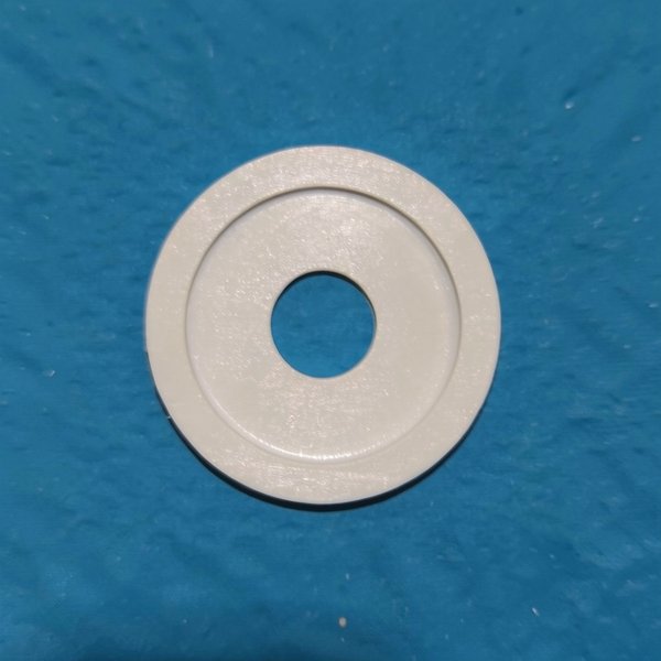 Rondelle plastique blanche pour vis de roue