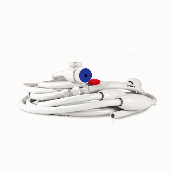 Tuyau d'alimentation blanc 9 m/8 flotteurs/3 raccords tournants/prise murale - G-5