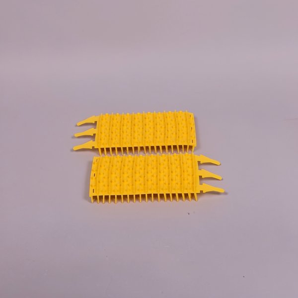 Brosses PVC courte jaune pour robot OV (x2)