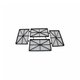 Kit cartouches Printemps (x4) 100µ 266x160mm pour robot Supreme M4, M5, Explorer, Zenit 20, Botia 2i, Botia 3,