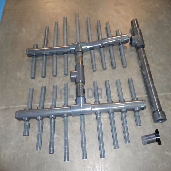 Ensemble collecteur BP.1600-90 + crépines 1"1/2 + support pour Praga 09211, 00690 1"1/2