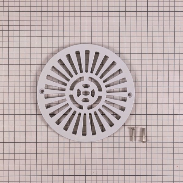 Grille BDF 2" Liner/Préfab AM + vis métriques 25 mm - GRIS