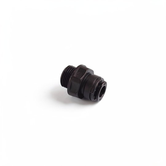 Raccord rapide de chambre d'analyse 3/8" M pour tube PE/TPFE Ø8mm