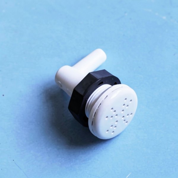 Buse d'air Storm Blanche - connexion Ø10 mm grille Ø38 mm