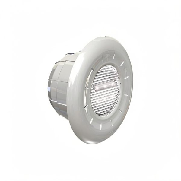 Projecteur complet Diamond Power DESIGN 6 LED Blanc 1500 lumens 19W + 2 enjoliveurs ABS DESIGN blancs (rond +