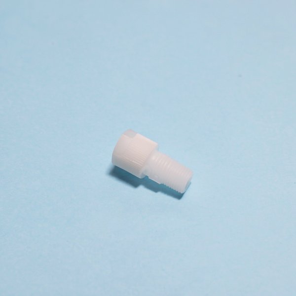 Raccord droit D10-R1/4" PVDF