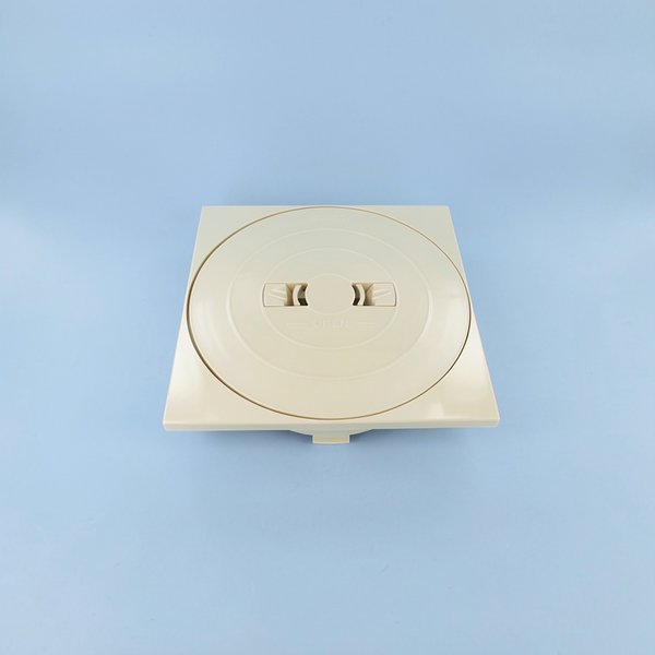 Couvercle rond + cadre carré SK Prestige - SABLE