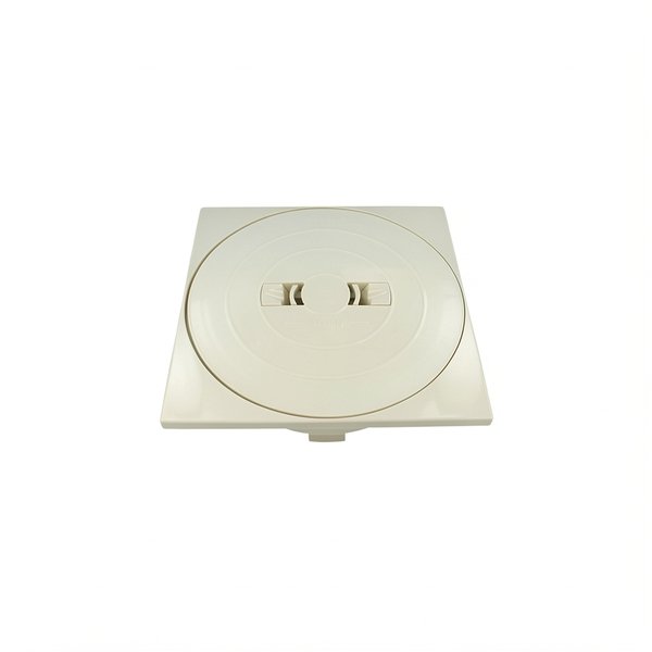 Couvercle rond + cadre carré SK Prestige - SABLE