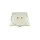 Couvercle rond + cadre carré SK Prestige - SABLE
