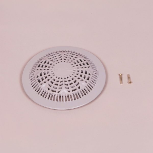 Grille anti-vortex plate BDF NORMA béton + vis - GRIS