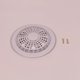 Grille anti-vortex plate BDF NORMA béton + vis - GRIS