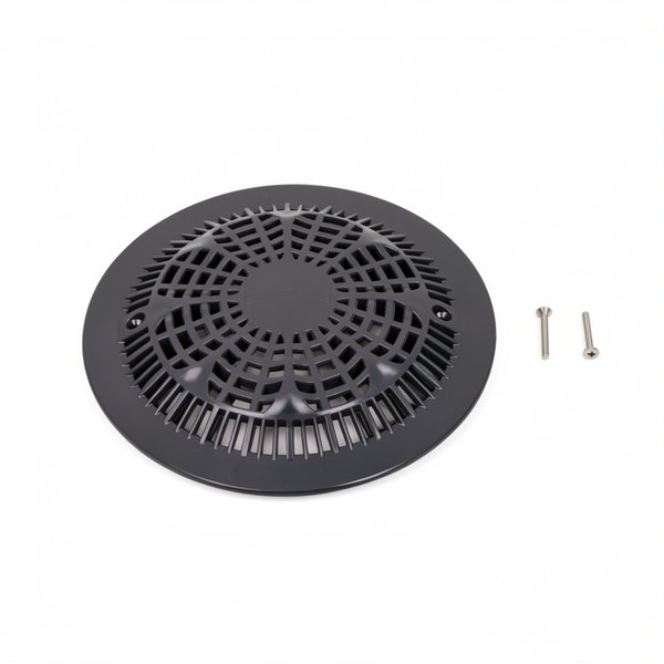 Grille anti-vortex plate BDF NORMA béton + vis - ANTHRACITE