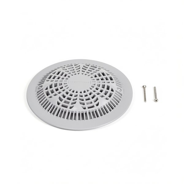Grille anti-vortex BDF NORMA préfabriqué avec vis métriques - GRIS