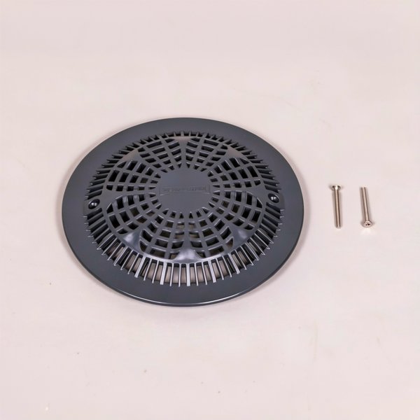 Grille anti-vortex BDF NORMA préfabriqué avec vis métriques - ANTHRACITE