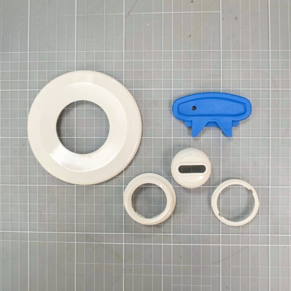 Kit enjoliveur + rotule + siège BOR NORMA - BLANC