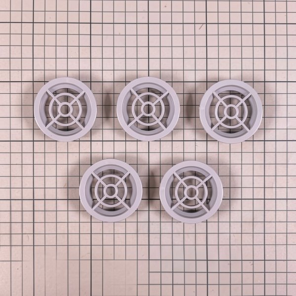 Grilles d'aspiration (x5) pour bouche série 00300 - GRIS