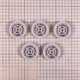 Grilles d'aspiration (x5) pour bouche série 00300 - GRIS