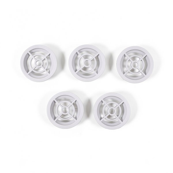 Grilles d'aspiration (x5) pour bouche série 00300 - GRIS
