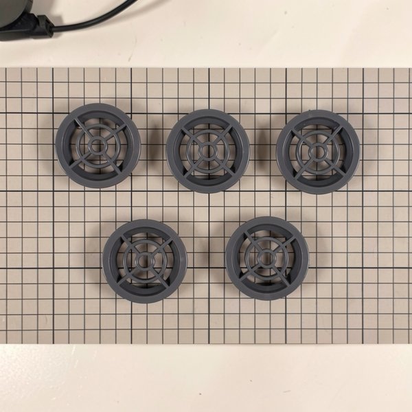 Grilles d'aspiration (x5) pour bouche série 00300 - ANTHRACITE