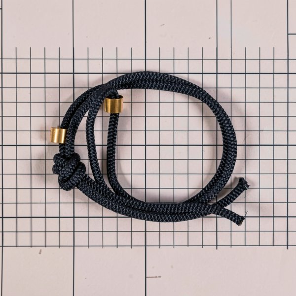 Corde nylon avec bagues de fixation
