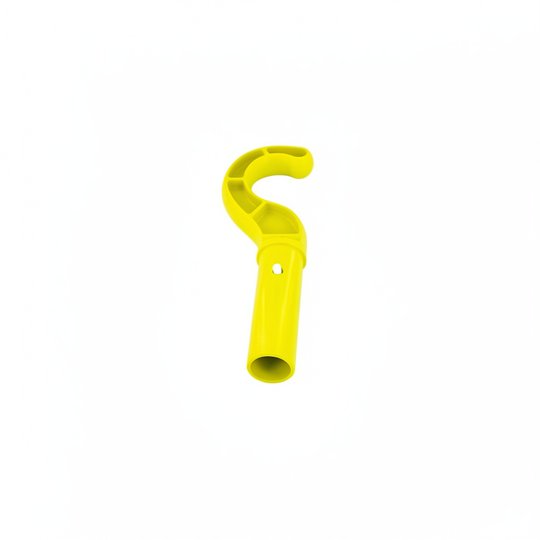 Crochet de manche télescopique jaune