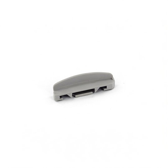 Languette 10 mm droite GRIS medium sans butée