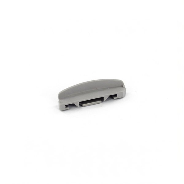 Languette 10 mm droite GRIS medium sans butée