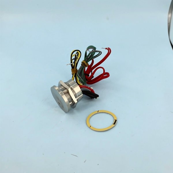 Bouton poussoir Wellness inox Ø 28 mm - 2 LED