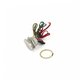 Bouton poussoir Wellness inox Ø 28 mm - 2 LED