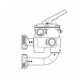 Vanne noire side 1"1/2 Classic Plus avec liaisons entraxe 125 mm (existe en blanc 74999)